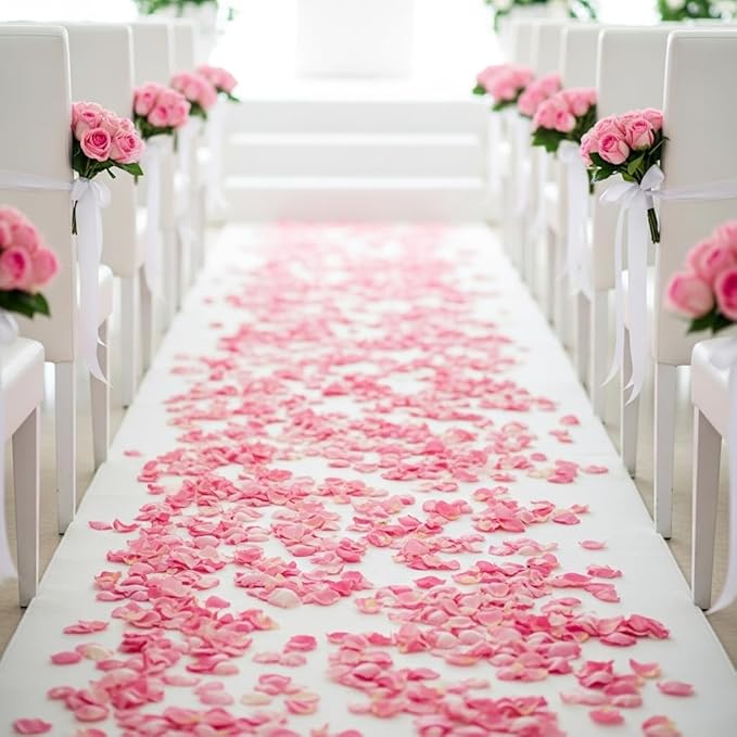 3.52oz Pink Real Rose Petals,Natural Petals For Wedding Party Decorations,Dried Flower Confetti,Rose Flower Girl,Table Centerpieces,Bridal Shower,Romantic Night,Proposal Decor