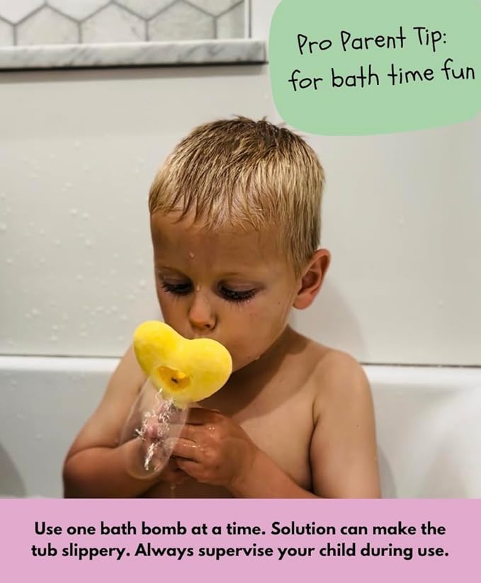 Bubble Bath Bombs for Kids – 8-Pack Heart-Shaped Lollipop Fizzies – Fruity Scents – Bubble Play for Boys & Girls – Sensitive Skin Safe – Fun Birthday Gift Set