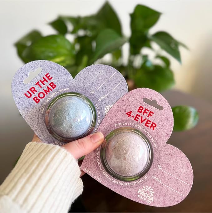 PACHA SOAP Co. Bath Bomb Cards, Variety 3 Pack - Scents of French Lavender, Sand & Sea, and Jasmine Gardenia Nourishing, Moisturizing, Naturally Derived & Handcrafted in The USA