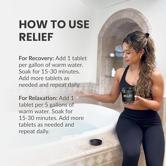 New Relief Hydrogen Bath Bomb Tablets: Relax Muscles, Soothe Discomfort, and Recover Naturally – Magnesium Hydrogen Soak (180 Tablets)