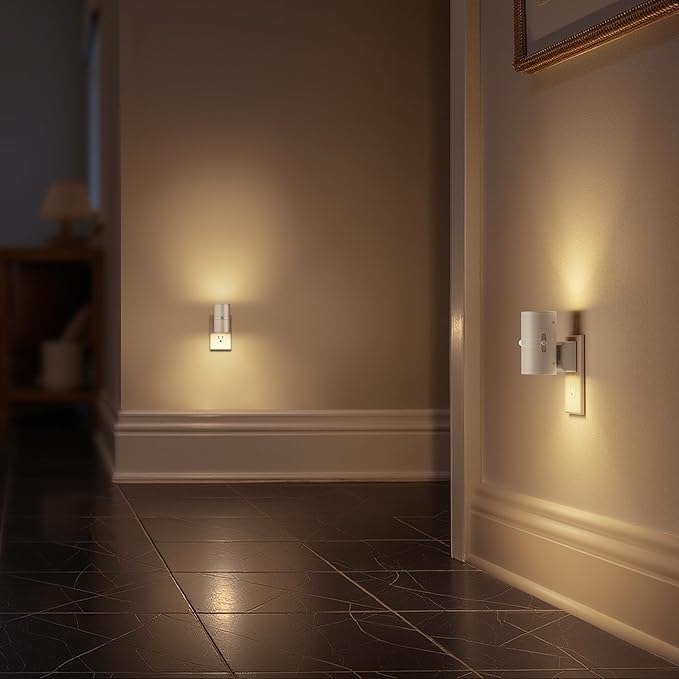 Briignite Motion Sensor Night Light,Motion Activated Plug in Night Lights, 0-100LM Dimmable Soft White 3000K, Motion Sensor Light Indoor for Bathroom Hallway Bedroom Stairway Kid Elderly Pet