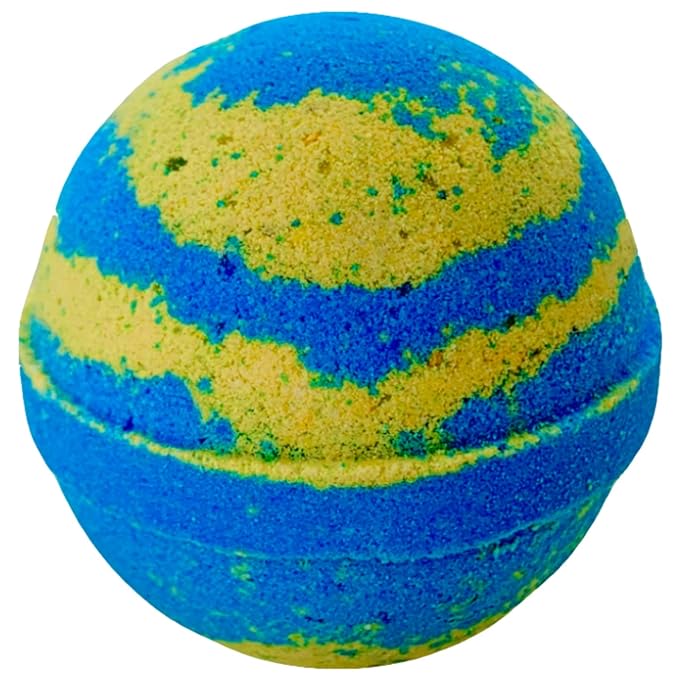 Squishy Bubble Bath Bomb with Surprise Inside by Two Sisters Spa. Large 99% Natural Fizzy. Moisturizes Dry Sensitive Skin. Releases Color, Scent, and Fizz.