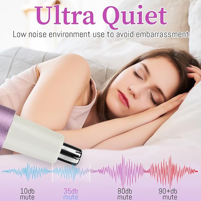 2025 Rechargeable Nose & Ear Hair Trimmer, Dual-Edge Blade Electric Clipper for Women Men, Facial & Eyebrow Hair Removal Tool, Powerful Motor, Painless, Easy to Clean (Multicolor)