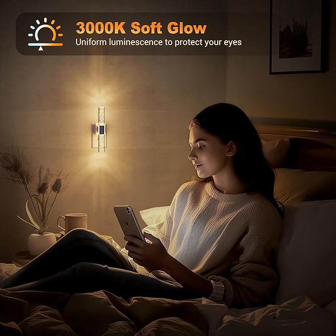 JandCase Night Lights Plug into Wall, 180° Rotating 3000K Soft Light LED NightLights, 0-100LM Adjustable Brightness, Plug in Night Light with Auto Light Sensor,for Bathroom,Hallway,Bedroom