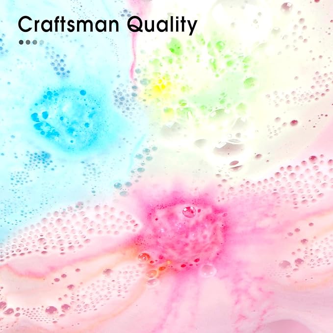 iHave Bath Bombs for Kids and Women, 12 Natural Handmade Bath Bomb Gift Set, Fun Bubble Bath Perfect Kids Christmas Gifts