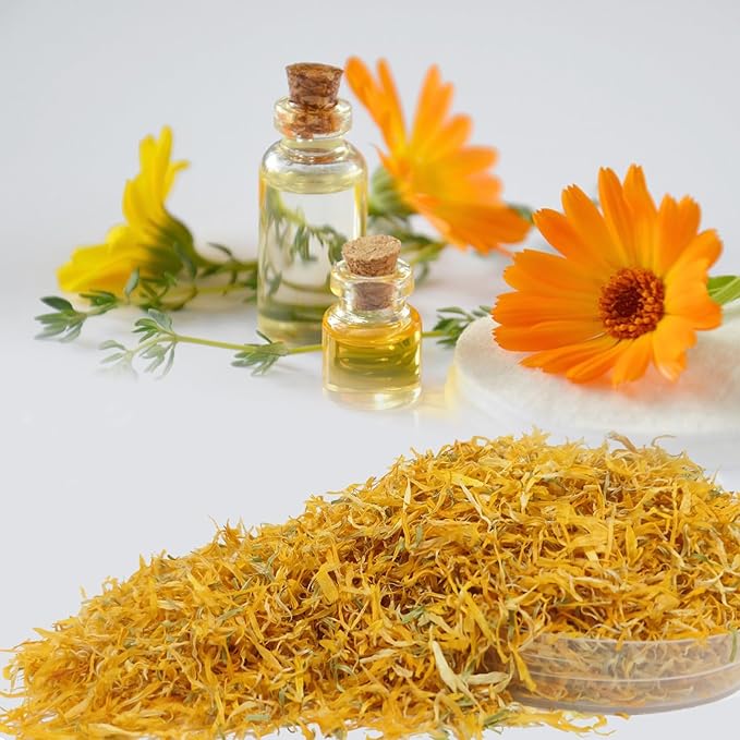 Dried Calendula Flowers Petals Natural Calendula Bulk for Crafting - 3.5 OZ