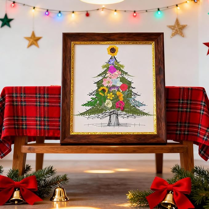 130 Pcs Dried Pressed Flowers for Resin, Real Pressed Flowers Dry Leaves Bulk Natural Herbs Kit for Scrapbooking DIY Art Crafts, Epoxy Resin Jewelry Molds, Candle, Soap Making, Nails Décor