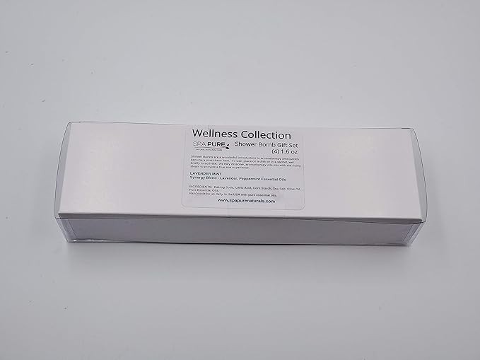 Spa Pure Lavender Mint Aromatherapy Shower Steamers Bombs - Shower Bombs with Essential Oils – Unisex Bath Melts - Self Care and Relaxation Shower Steamer - Enjoy Spa at Home - (4 Count)