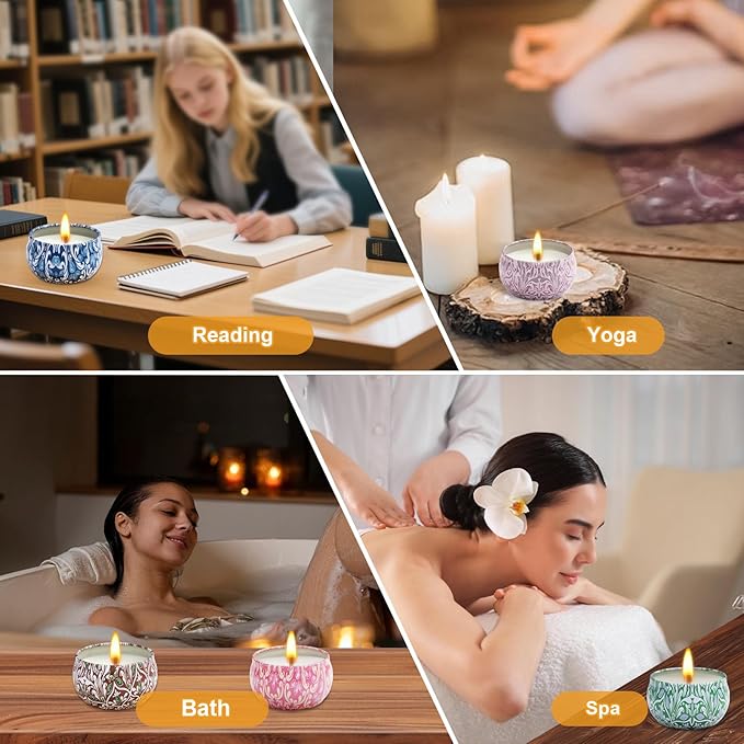 12 Pack Scented Candles Gifts for Women, Natural Soy Candles for Home Scented, Aromatherapy Candle Set Gift for Women, Men, Friends Birthday, Anniversary