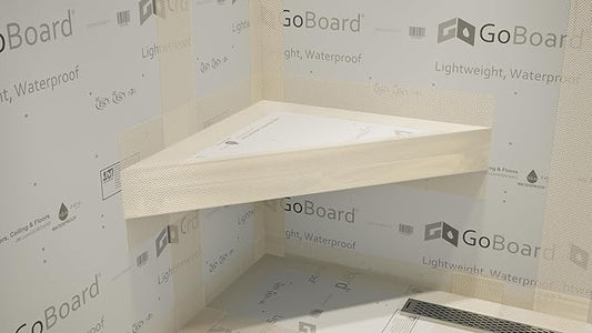 The Original Granite Bracket-The Original(18x18) Corner Shower Bench Kit with GoBoard- Shower Bench,Bench Seat, DIY Shower Benches,Bathroom Décor, Space Efficiency, Luxurious Feel,1 Count