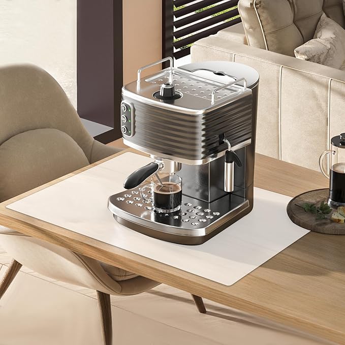 2 Pack 23.62"x15.74"(60cmx40cm) Silicone Kitchen Counter Mats, Heat Resistant Mat, Non-Slip Countertop Protector, Waterproof Nonstick Multipurpose Mat, Semitransparent