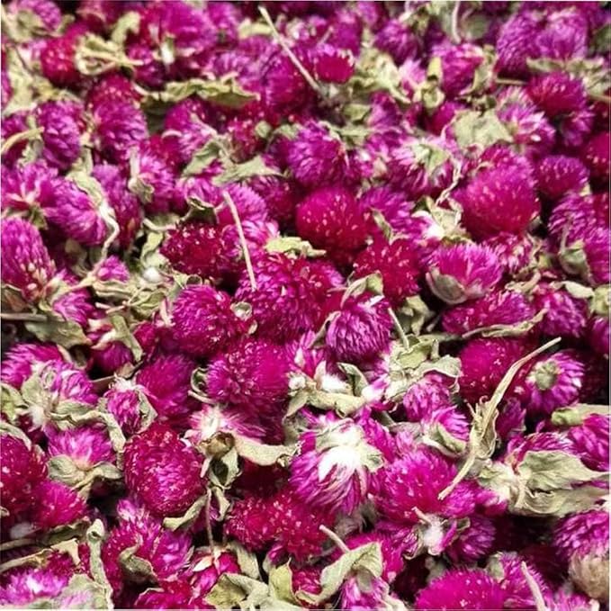 TooGet Dried Natural Flowers - Includes Red Rose, Peony Ball, Gomphrena globosa, Peach, Edible Flower Kit for Soap Making & Crafts