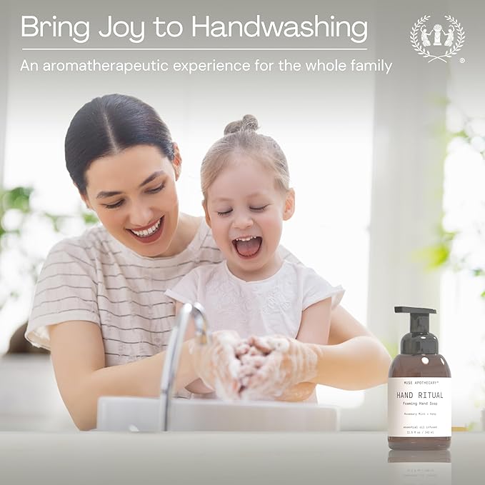 Muse Apothecary Hand Ritual - Aromatic and Nourishing Foaming Hand Soap, Infused with Aromatherapy Essential Oils - USDA Certified Biobased - 11.5 oz, Cara Orange + Fig + Blackberry Vanilla, 3 Pack