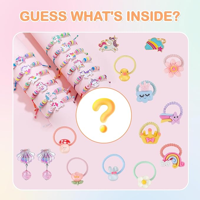 SHUCHING 9 XXL Unicorn Bath Bombs with Surprise Inside, Natural and Organic Bubble Bath Fizzy Balls for Kids, Birthday Christmas Gifts Set for Girls