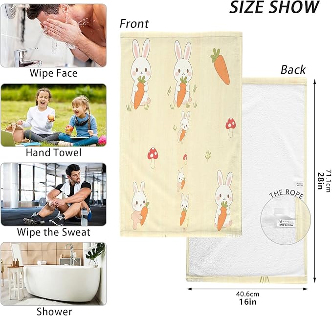 Pure Cotton,Luxury Towel Kitchen Washcloths Cotton for Bathroom Sets 16x28