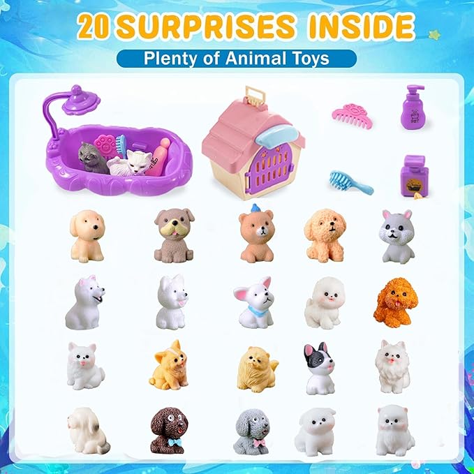 Bath Bombs for Kids with Surprise Inside for Girls Boys Toddlers, 20 Pack Organic Kids Bath Bombs with Surprise Inside, Kids Safe Handmade Bubble Bath Fizzies, Ideal Birthday Christmas Gift Set