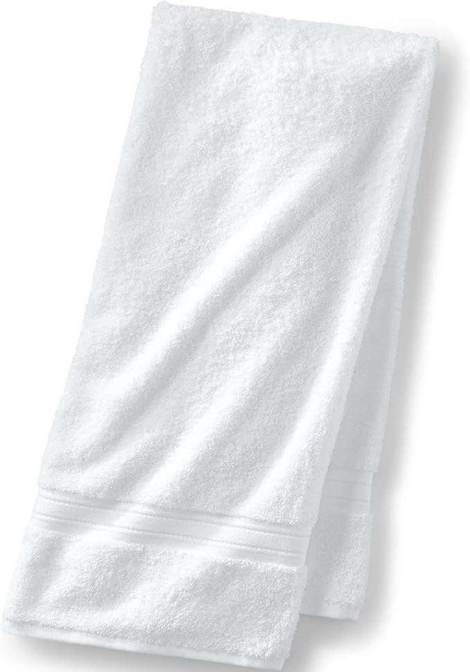 Lands' End Supima Towel White Bath- Bath Towel