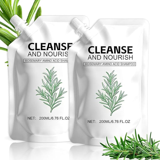 2Pack Rosemary Amino Acid Shampoo,Hair Growth Shampoo for Thinning Hair Women and Men Hair Loss, Thicken & Strengthen Scalp with Natural Formula,Hair Care Set (6.76 FL.OZ Each)