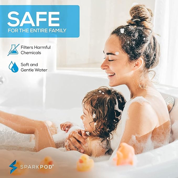 SparkPod 23 Stage Shower Head Filter for Dry Hair and Skin - High Output Universal Shower Filters to Remove Toxic Chemicals, Chlorine & Heavy Metals (Vintage Oil-Rubbed Bronze)