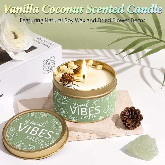 Spa Gifts for Women Bath Gift Set, Vanilla Coconut Relaxing Spa Gift Baskets Home Bath Set Self Care Kit Care Package Thank You Christmas Birthday Gifts for Women Mom Her Friends Sister Teen Girl Wife