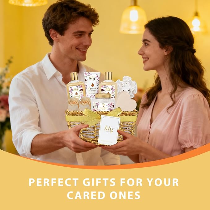 Christmas Gifts for Women Bath and Body Gift Basket Set - 9 Pcs Luxury Spa Gift Basket Set for Women, Gift Baskets | Perfect Valentine's, Birthday, Mothers Day for Mom, Gift Set for Mom All Occasion