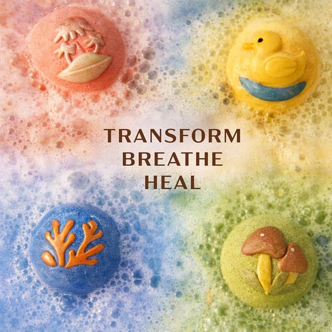 Atlasria™ Organic Bath Bombs for Women, 12 Gift Set, Large, Essential Oil, Safe Bubble Bath for Kids, Fun Bath time for Kids, Shea Butter Moisturize, Gift Ideas for Her Him, Miniature Worlds