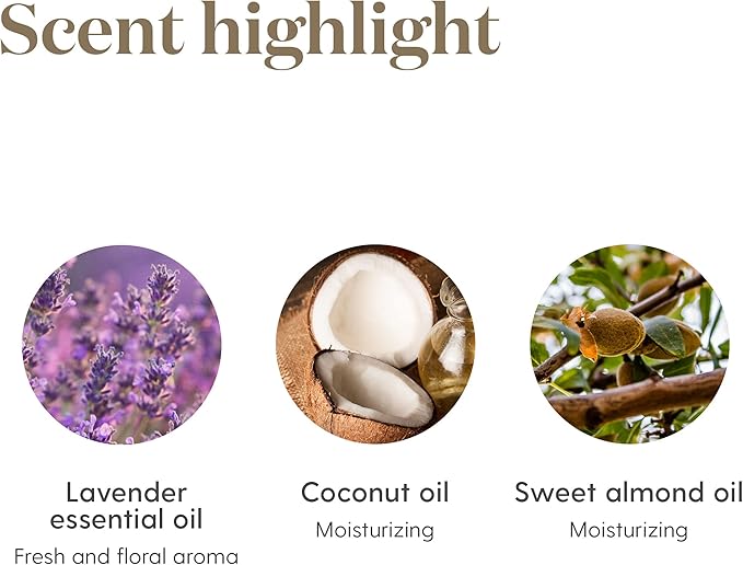 Young Living Lavender Calming Vegan Bath Bombs with Coconut Oil and Sweet Almond Oil - 4 Pack