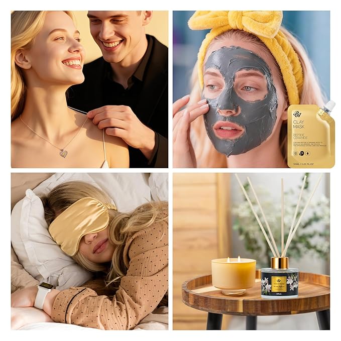 35 Pcs Christmas Gifts for Women, Orchid Spa Gift Basket Set, Self-Care Relaxation Kit, Face Skin Care Set, Bath & Body Care Set, Bath Bomb, Birthday, Valentines, Mother's Day, Wife, Mom, Anniversary