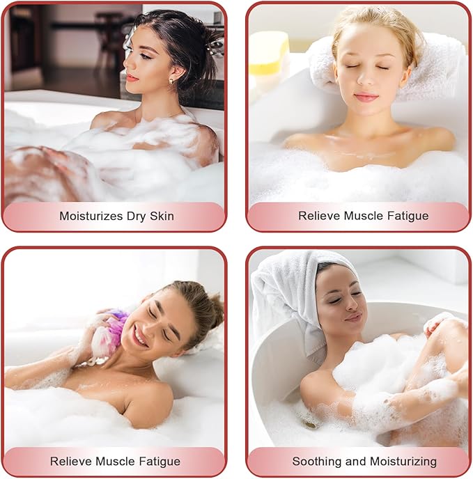 Christmas Bath Bombs, XL Large 6pcs Bath Bomb Set Handmade Fizzy Bath Bombs with Essential Oils, Moisturizing Dry Skin & Relaxing, Birthday Valentines Mother's Day Xmas Gifts for Women