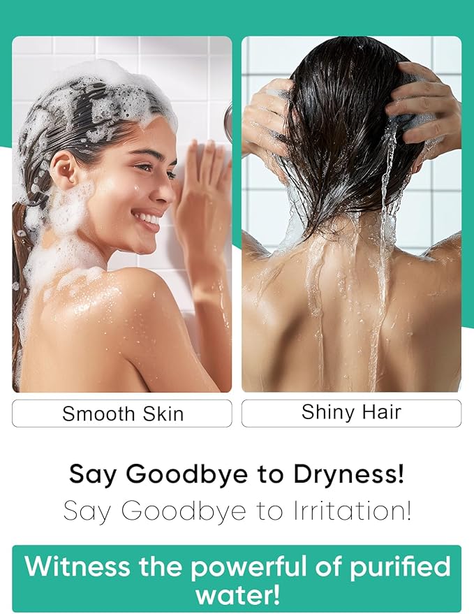 Cobbe Shower Filter | All-METAL Joint | 99% REMOVAL Shower Head Filter for Hard Water, Heavy Metals, Chlorine and Harmful Substance, Improve your skin and hair - Black