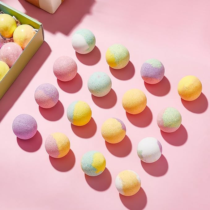 Organic Bath Bombs Women,Nature Bath Bombs for Women Relaxing,Womens Bath Bomb Gift Set