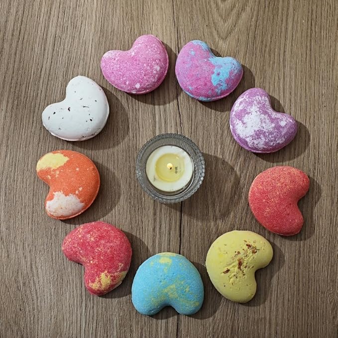 Bath Bombs Gift Set, 9 x 1.41 Oz/ 40g. Essential Oil Spa Bomb Fizzies, Relaxation, Moisturizing and Fun for Women, Wife, Mom, Girls, Teens, Daughter and Her