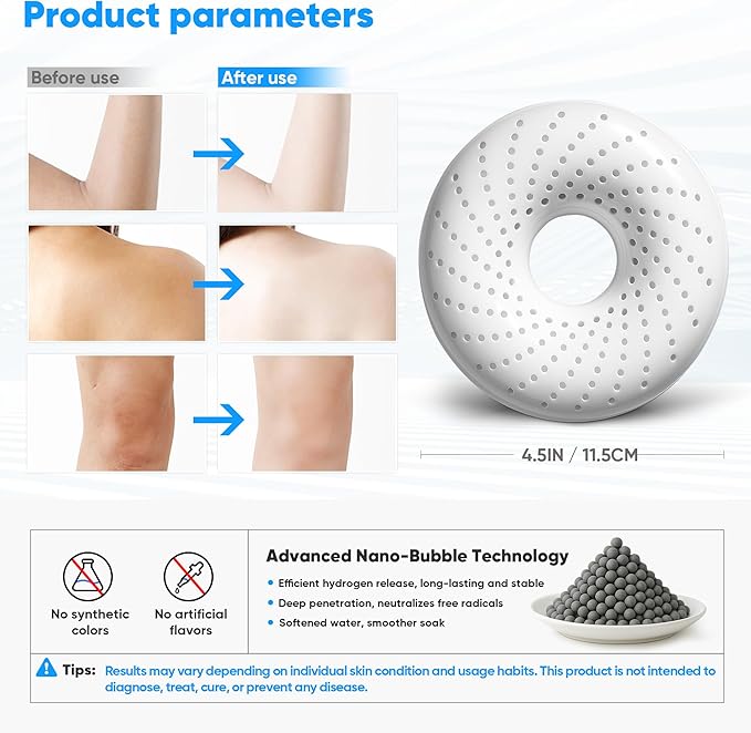 Hydrogen Bath Ball Tablets Bombs for Muscle & Stress Relief – H2 Molecular Hydrogen Bombs for Spa & Hydrogen-Rich Water Soaking, Reusable Design for Full Body, Foot, or Hand Bath