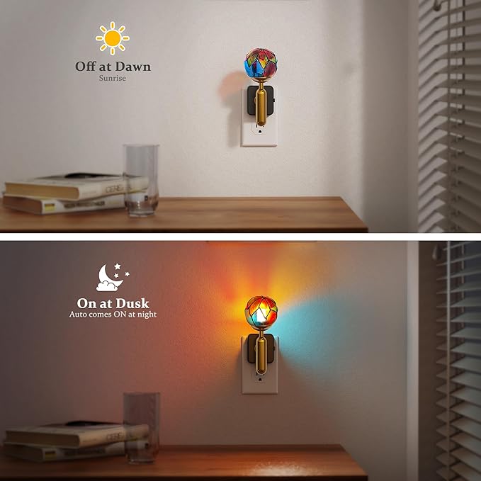 JandCase Night Light Plug in, Night Lights Plug into Wall, 3000K Soft Light LED NightLights, 0-100LM Dimmable Night Light, Built in Dusk to Dawn Sensor for Hallway Bedroom Stairway