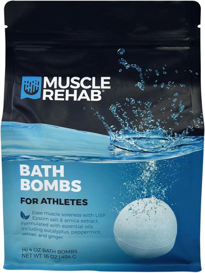 Dynamic Recovery Combo Set: Epsom Salt Soak & Bath Bombs | Muscle Soak and Skin Hydration (2) Pack