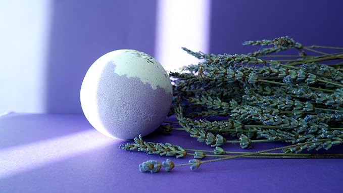 Bath Bomb Premium Quality Spa Salt Fizzy Bombs Vanilla Sugar & Lavender Oil (7.6 oz 200g), Bath Magic Elixir,100% Natural, Gift for Her, Him, Kids, Selfcare, Halloween, Christmas, Birthday Gift