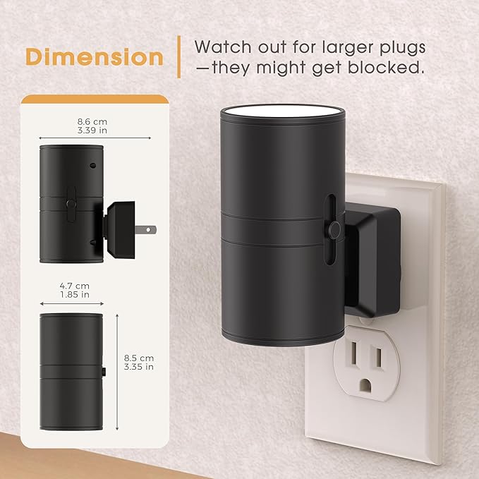 Briignite Night Lights Plug into Wall, 2 Pack 11-Color Changing Night Light with 1 Remote Control, 3000K+6000K+RGB LED Nightlight for Kids with Light Sensor, 0-100 LM Adjustable for Bedroom, Stairway