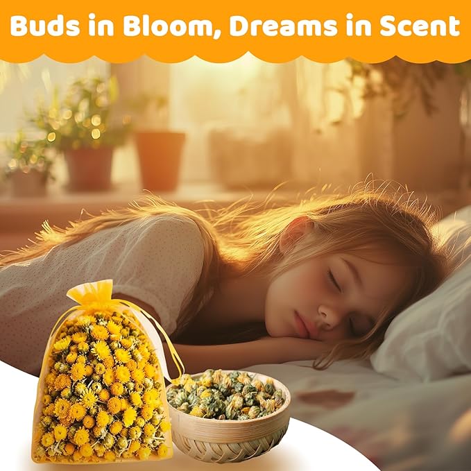 Sukh Dried Fetus Chrysanthemum - Natural Dried Flowers and Herbs Kit 3oz Bulk Bath Petals for Bar Soap,Candle,Bath Bomb Making,DIY Essential Oil Perfume