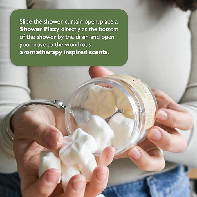 Marbela Eucalyptus and Mint Shower Fizzies Aromatherapy – 12 pcs Eucalyptus Steamers for Men and Women, Handmade Vegan Bath Essentials, Aromatherapy Steamers, Home Spa Experience, Long-Lasting Aroma