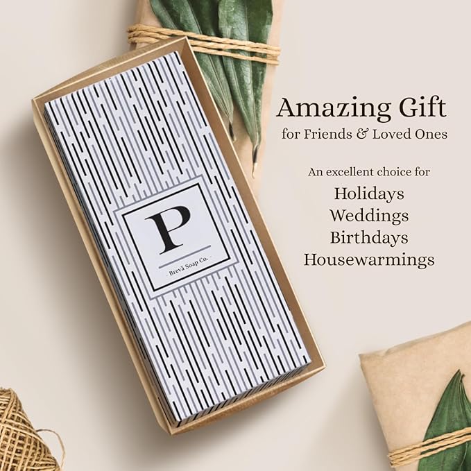 Brevä Soap Co. Monogrammed Luxury Liquid Hand Soap | Choose from Letters A to Z | Citrus Bloom Scent | Personalized Liquid Hand Wash for Bathroom & Kitchen |12 oz - Letter S (Pack of 1)