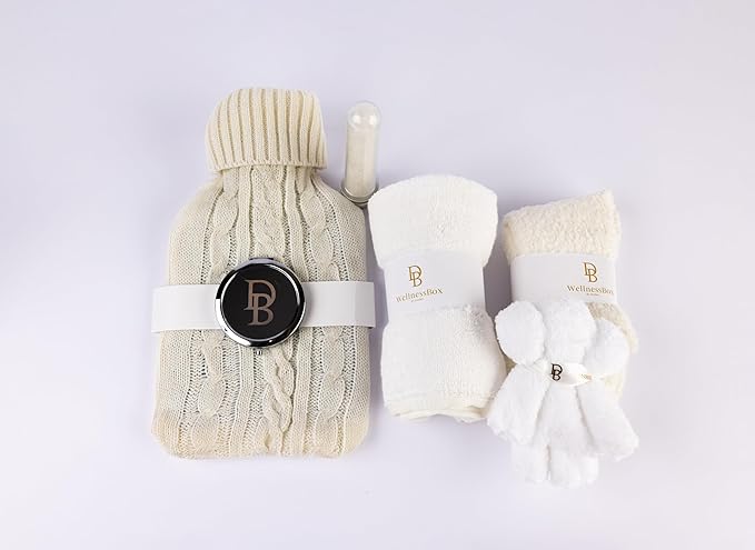 White Wellness Box 12pc Self Care Spa Gift Basket for Women - Loving Gift Basket for Mothers Day, Birthday, Best Friend set, Womens Beauty Kit. Luxury Gifts with Scented Candle, Bath Bomb.