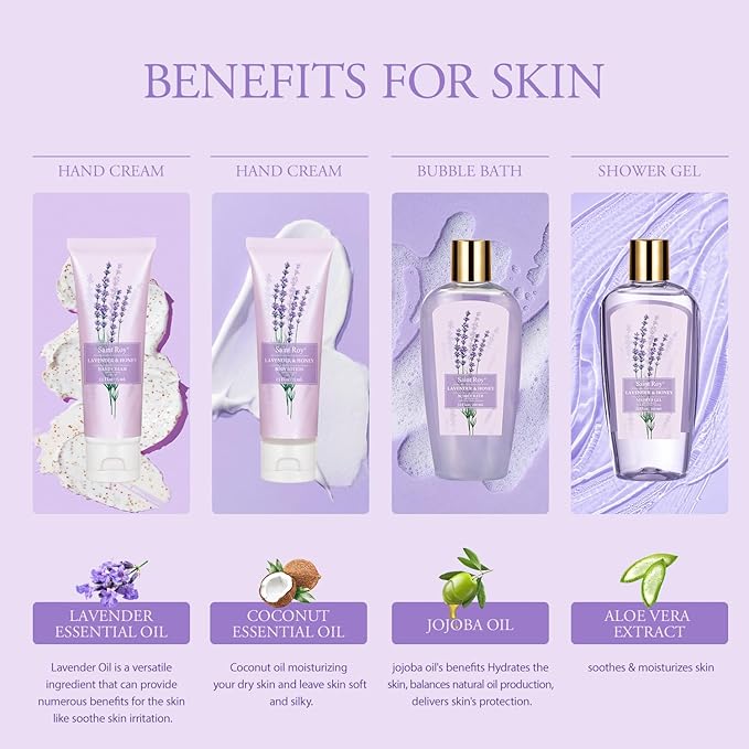 Christmas Gift Basket Set for Women - 13-Piece Bath & Body Gift Set, Spa Gift Basket, Bath Collection | Birthday Gift, Mothers Day Gifts for Mom, Perfect Present for Her & Mom All Occasions