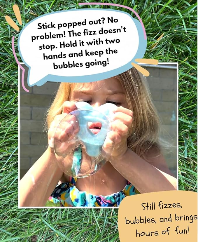 Bubble Bath Bombs for Kids – 8-Pack Heart-Shaped Lollipop Fizzies – Fruity Scents – Bubble Play for Boys & Girls – Sensitive Skin Safe – Fun Birthday Gift Set