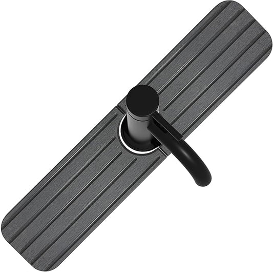 17inch x 4inch Kitchen Sink Faucet Mat, Water Absorbing Stone Faucet Splash Guard for Bathroom Counter, Quick Drying Diatomite Tray for Kitchen Sink, Dark Gray