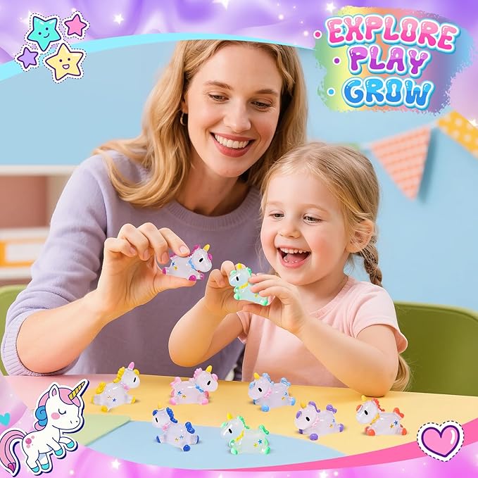 Unicorn Bath Bombs for Kids Girls with Toys Surprise Inside, Christmas Gifts Stocking Stuffers, Birthday Gifts Ideas Easter Gifts for Girls Easter Basket Stuffers Egg Fillers