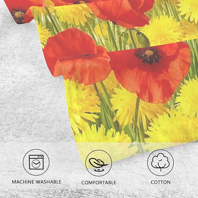 Pure Cotton,Gym Towel Kitchen Washcloths Cotton for Daily Washing Set of 2 16x28，Suitable for use in bathrooms, Swimming Pools, Beaches, Sports venues, etc.