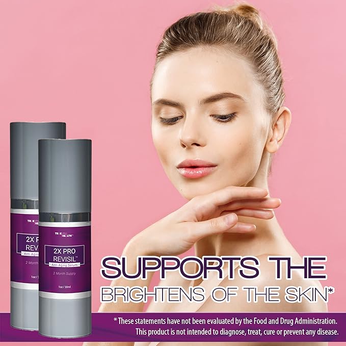 2X PRO REVISIL Serum - Anti Aging Serum - 2 Month Supply - Vitamin C Serum for Face & Eyes - Help Nourish & Strengthen Skin Barrier with Vitamin E - Promote Collagen Production