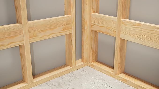 The Original Granite Bracket 24 in. x 24 in. x 4 in. Floating Corner Shower Bench Kit with GoBoard and Original Wall Cleats - Ready to Tile Shower Seat (1 Count)