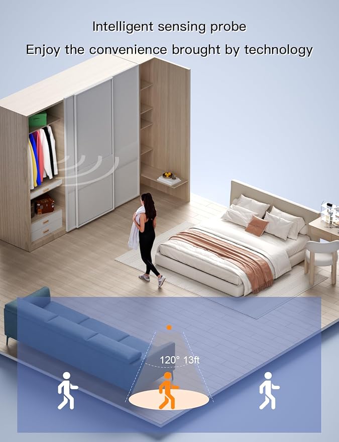 Under Cabinet Lighting（2 Pack）,Long Endurance Rechargeable Battery 88 LED 3 Color Lights, Motion Sensor Light Indoor, Dimmable Night Light, Closet Lights for Kitchen Wireless,Stick-On Cabinet Lights.