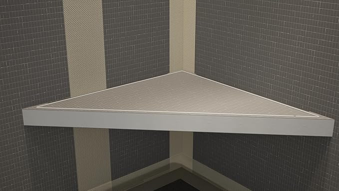 The Original Granite Bracket-The Original (24x24) Floating Corner Shower Bench- Shower Bench,Bench Seat, DIY Shower Benches,Bathroom Décor, Space Efficiency, Luxurious Feel,1 Count